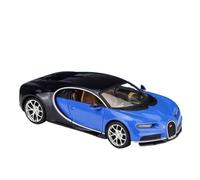 EMRGAZQD Scale Finished Model Car 1:24 For Bugatti Chiron Alliage Haute Performance Modèle Voiture Simulation Métal Moulé Sous Pression Collectionner Miniature Replica Car(Blue)