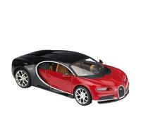 EMRGAZQD Scale Finished Model Car 1:24 For Bugatti Chiron Alliage Haute Performance Modèle Voiture Simulation Métal Moulé Sous Pression Collectionner Miniature Replica Car(Red)