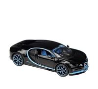 EMRGAZQD Scale Finished Model Car 1:24 For Bugatti Chiron Alliage Haute Performance Modèle Voiture Simulation Métal Moulé Sous Pression Collectionner Miniature Replica Car(Black)