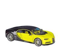 EMRGAZQD Scale Finished Model Car 1:24 For Bugatti Chiron Alliage Haute Performance Modèle Voiture Simulation Métal Moulé Sous Pression Collectionner Miniature Replica Car(Yellow)