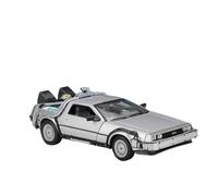 EMRGAZQD Scale Finished Model Car 1:24 For DMC-12 DeLorean Time Machine Back To The Future Car Model Diecast Metal Simulation Collection Model Miniature Replica Car