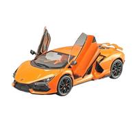 EMRGAZQD Scale Finished Model Car 1/24 For Lamborghini Aventador Simulation Static Alloy Car Model Metal Model Home Decoration Ornaments Miniature Replica Car(Orange)