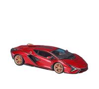 EMRGAZQD Scale Finished Model Car 1:24 For Lamborghini Sian Fkp37 Miniature Static Die-cast Zinc Alloy Car Mode Display Ornaments Decoration Miniature Replica Car(Red)