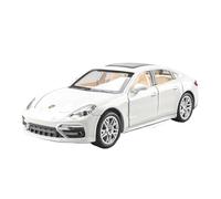 EMRGAZQD Scale Finished Model Car 1:24 For Porsche Panamera Static Alloy Metal Die-cast Car Model Display Window Ornaments Collectibles Miniature Replica Car(White)