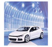 EMRGAZQD Scale Finished Model Car 1/24 For Volkswagen Scirocco R Alloy Diecast White Car Model Simulation Vehicle Gift Collection Miniature Replica Car