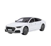EMRGAZQD Scale Finished Model Car 1:24 Scale Alloy Diecast Simulation Vehicles Model For Audi A7 Luxury Adult Collection Hobby Miniature Replica Car(White)
