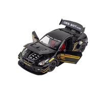 EMRGAZQD Scale Finished Model Car 1:24 Scale Alloy Diecast Simulation Vehicles Model For Nissan GTR Luxury Adult Collection Hobby Miniature Replica Car(Black)