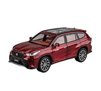 EMRGAZQD Scale Finished Model Car 1:24 Scale Alloy Diecast Simulation Vehicles Model For Toyota Crown Kluger Luxury Adult Collection Hobby Miniature Replica Car(Red)