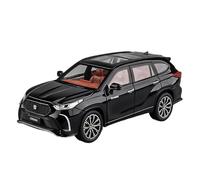EMRGAZQD Scale Finished Model Car 1:24 Scale Alloy Diecast Simulation Vehicles Model For Toyota Crown Kluger Luxury Adult Collection Hobby Miniature Replica Car(Black)
