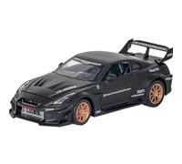 EMRGAZQD Scale Finished Model Car 1:24 Skyline Ares For Nissan GTR CSR2 Alloy Die-cast Metal Door Can Open The Vehicle Micro Carving Mini Car Miniature Replica Car(Black)