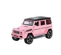 EMRGAZQD Scale Finished Model Car 1:32 For Bens G63 Simulation Model Cars Alloy Diecast Off-road Vehicles 6 Doors Opened Pull Back Vehicle Miniature Replica Car(Pink)
