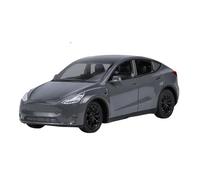 EMRGAZQD Scale Finished Model Car 1:32 For Tesla Model Y Mini Static Simulation Die-cast Alloy Car Model Display Collection Ornaments Miniature Replica Car(Chrome)