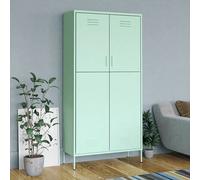 emrik steel wardrobe with 2 doors in mint