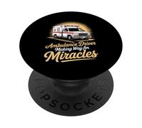 EMS Ambulance Driver Making Way For Miracles PopSockets Adhesive PopGrip