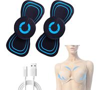 EMS Breast Massage Pad, 6 Modes Chest Massage Pad, Massage Pad with USB Charging Cable, EMS Chest Pillow Electric Breast Massager for Arms Calves