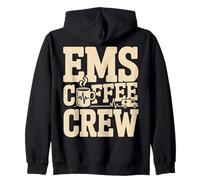 EMS Coffee Crew Paramedic EMT First Responder Zip Hoodie