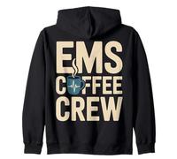 EMS Coffee Crew Paramedic EMT First Responder Zip Hoodie
