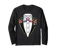 EMS Emergency Medical Service Themed Tuxedo Long Sleeve T-Shirt