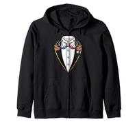 EMS Emergency Medical Service Themed Tuxedo Zip Hoodie