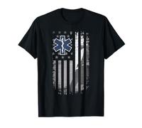 EMS EMT Paramedic American Flag Emergency Medical Gifts Men T-Shirt