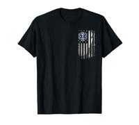 EMS EMT Paramedic American Flag Emergency Medical Gifts Men T-Shirt