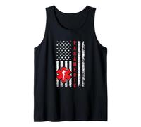 EMS EMT Paramedic First Responder American Flag Paramedic Tank Top