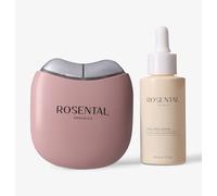 EMS Face Yoga Duo - EMS Light Therapy with Hyaluronic Serum - For a More Even Complexion and Collagen Formation - LED Blue, Green & Red Light Therapy