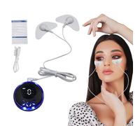 EMS Facial Massager - Microcurrent Face Lifting Instrument with 8 Modes, 19 Intensity Levels for Skin Toning, Portable Muscle Stimulator with Patch Pads, Face Sculptor | USB Rechargeable