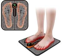 EMS Foot Massager Electronic Muscle Stimulatior Massage Mat,8 Modes 18 Intensities Relax Muscles Feet Massager Machine for Plantar Fasciitis Folding Portable Feet Massage Machine