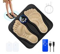 EMS Foot Massager,Feet Massage Device - Electric Adjustable Foot Massage Device for Daily Routine Maintainers Women Men Seniors Working Business
