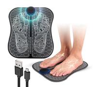EMS Foot Massager & Foot Spa - Electric Foot Massagers for Pain and Circulation - USB Rechargeable, 19 Intensity Levels, 3Hrs Battery Time - Enhances Blood Circulation, Alleviates Foot Pain