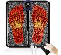 EMS Foot Massager Mat for Neuropathy Pain Relief - Electric Muscle Stimulator for Plantar Fasciitis, Circulation & Relaxation - 8 Modes - Rechargeable Foot Therapy Pad for Home Use