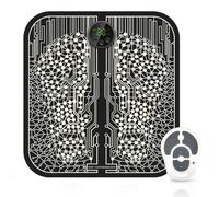 EMS Foot Massager Mat for Neuropathy, Rechargeable Massage Mat, Foot Relaxation Pads Massage Tool To Relieve Sore Feet Home Fitness(black)