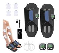 EMS Foot Massager Mat, with Remote Control, 8 Modes, 19 Intensity Levels, Leg Massager for Improved Circulation, Back & Arm Muscle Relaxation