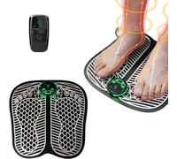 EMS Foot Massager with 19 Intensity Levels & 5 Modes, Pain and Circulation, Folding Portable Electric Massage Mat, Electric Foot Massagers, USB Rechargeable for Men Women (Green)