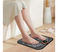 EMS Foot Massager with Remote Control,8 Modes 19 Intensities,Relax Muscles Folding Portable Feet Massage Machine Electronic Muscle Stimulatior Massage Mat