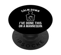 EMS Humor Calm Down Mannequin Training PopSockets Adhesive PopGrip