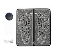 EMS Media-Tech MT6527 Foot and Calf Massage mat 8 Modes 19 Intensity Levels Remote Control LED Foldable Ultra-Lightweight Circulation Regeneration Relaxation Battery 160 min