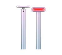 EMS Microcurrent Eye Massager with Red Light Therapy - Anti-Aging EMS Device for Wrinkles, Eye Bags and Dark Circles - Collagen Boosting Facial Massager for Eyes, Face and Neck