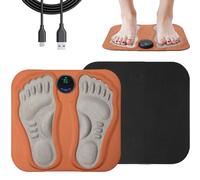 EMS Microcurrent Pulse Foot Massage Mat, Wireless Foot Massager Pads for Circulation and Pain Relief, Electric Feet Massager for Muscle Relaxation & Leg, Lightweight (A)