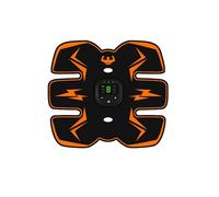 EMS Muscle Stimulator,ABS Trainer Muscle Stimulator, Abdominal Toning Belt, Portable Fitness Trainer, for Arm and Leg, No Need Gel Pads, USB Rechargeable (Yellow)