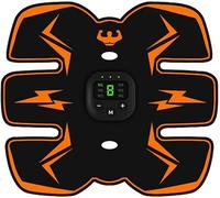 EMS Muscle Stimulator, ABS Trainer Muscle Stimulator, Abdominal Toning Belt, Portable Fitness Trainer, for Arm and Leg, No Need Gel Pads, USB Rechargeable