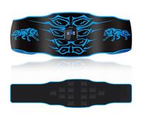 EMS Muscle Stimulator, Washable & USB Rechargeable Abs Trainer, 8 Modes 30 Levels, Soft & Skin-Friendly Toning Belt with 14 Pads, Portable Fitness Abs Muscle Stimulator for Men & Women, Home Office