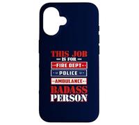EMS Police Fire Dept First Responders Hero Case for iPhone 16