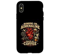 EMS Running On Adrenaline Fueled By Coffee Lover Paramedic Case for iPhone X/XS