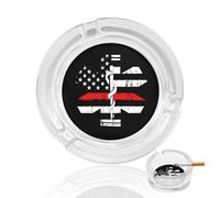 EMS Star of Life Glass Ashtrays for Cigarettes Ash Tray Ashtray Home Office Indoor Outdoor Decoration
