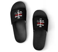 EMS Star of Life Women's House Slippers for Men Shower Slides Bathroom Shoes Sandals 46 (287mm)