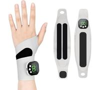 EMS TENS Electric Carpal Tunnel Wrist Support,10 Modes & 29 Intensities | Wrist Hand Pad Massage Relax with Magnetic Detachable Control, Soft Breathable Fabric, for Wrist & Hand, Office/Travel