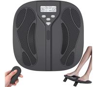EMS & TENS Foot Massager for Pain Relief and Circulation Support, Feet Massagers with 10 Modes 20 Intensities, Wonderful Gift for Parents, Family and Friends, Black