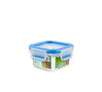 Emsa 0.25 Litre Clip and Close Food Square Storage Container, Transparent, 0.20 L (200 ml)